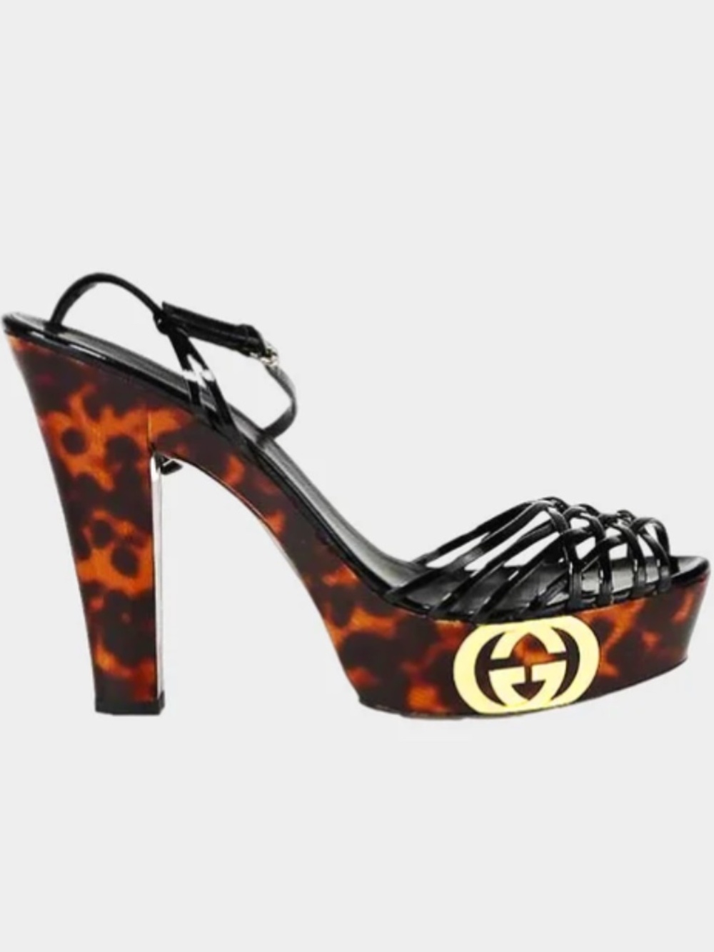 Gucci Cruise 2009 Tortoise Shell Platform Heels